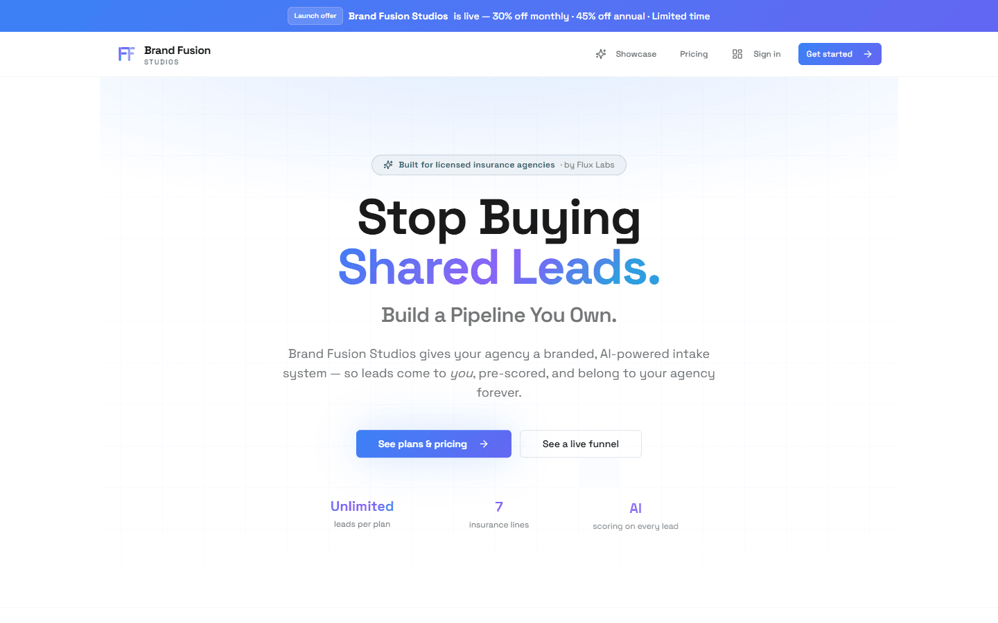 Brand Fusion Studios website
