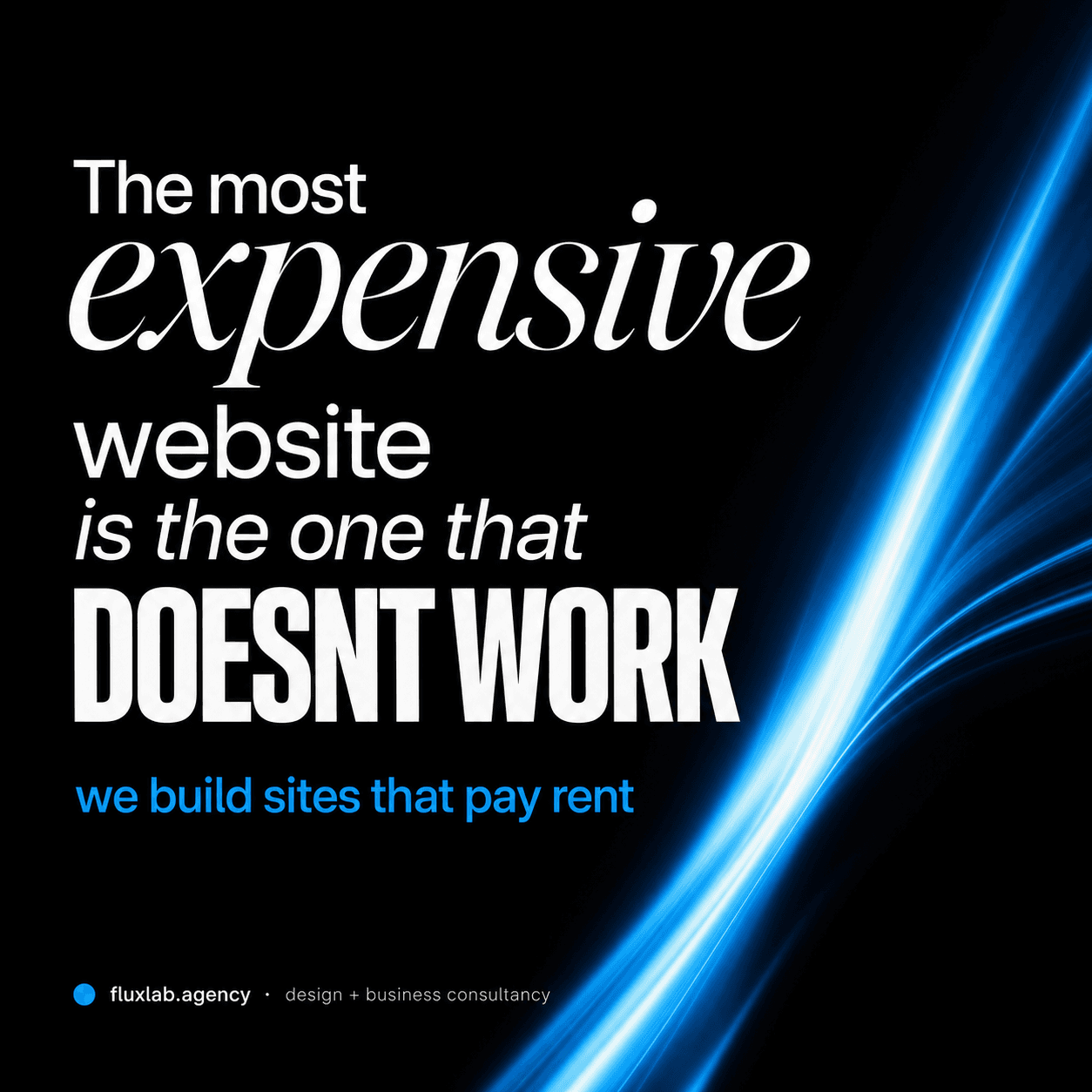 The most expensive website doesn't work.